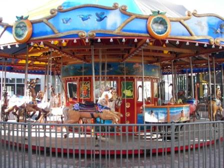 Carousel with horses